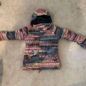 Burton Kids Multicolor Patterned Hoodie
